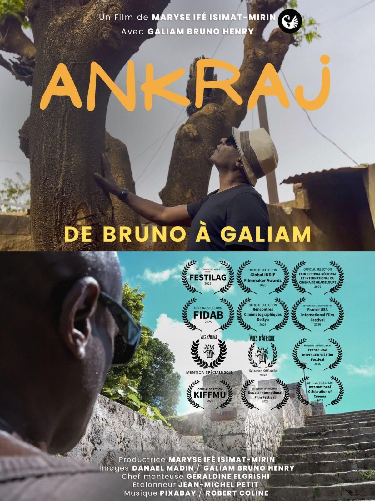 Affiche officielle du film Ankraj, de Bruno à Galiam