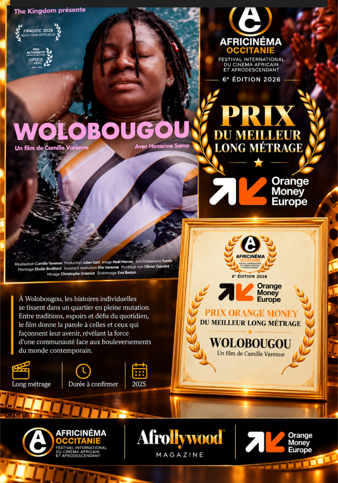 Wolobougou de Camille Varenne, Prix du Meilleur Long Métrage 2026