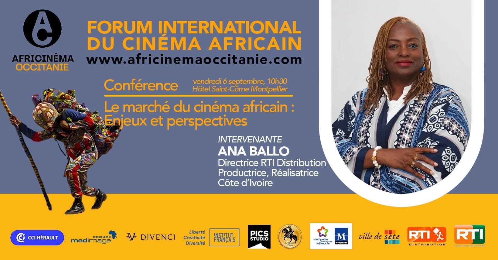 Ana Ballo, Directrice de RTI Distribution, productrice et réalisatrice (Côte d'Ivoire), intervenante du forum